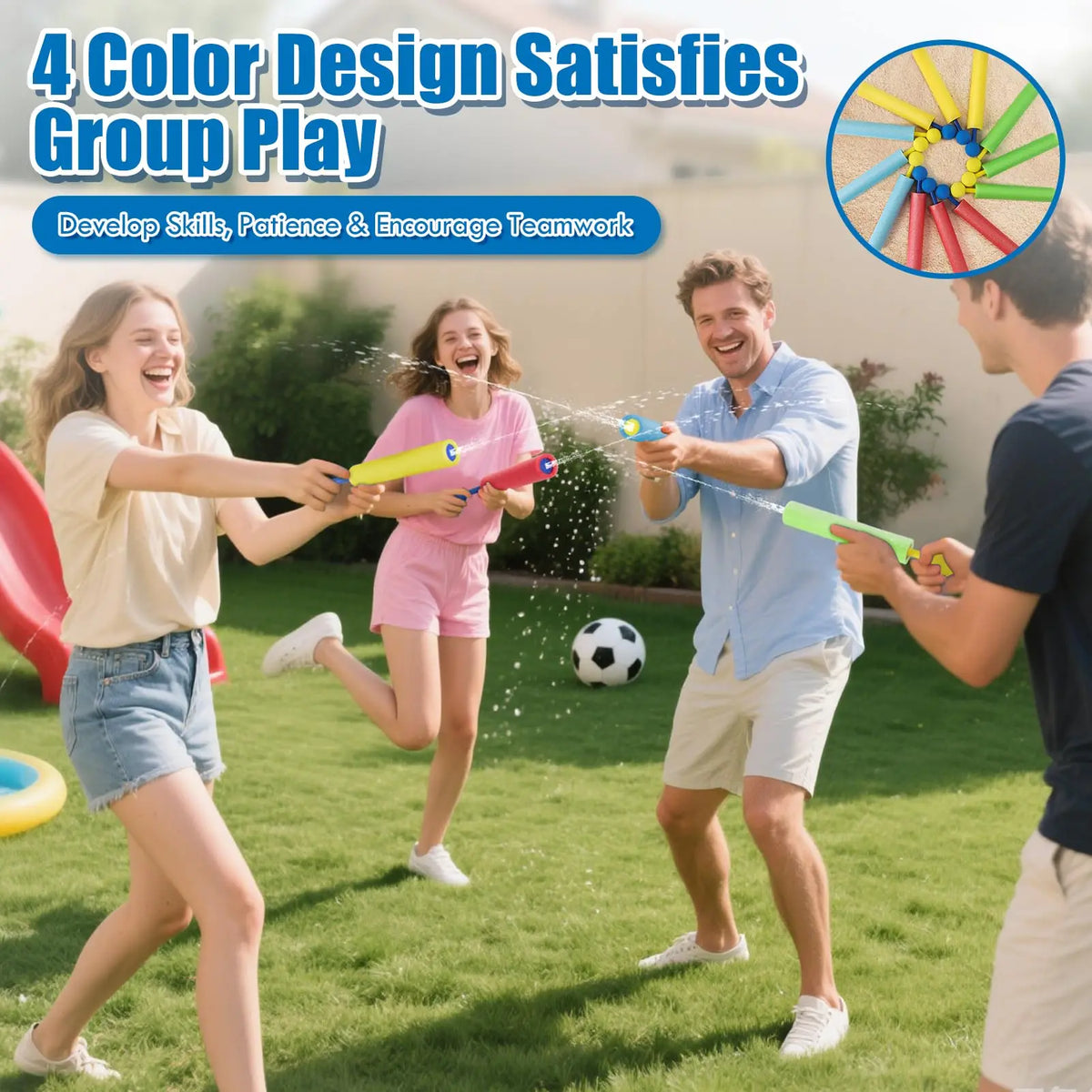 Foam Water Blasters 6/12 Pack for Kids – view 6