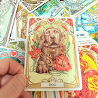Romantic Lenormand Oracle Cards 37 Deck Art Nouveau English Vision Board Games for Party Family Women Deck