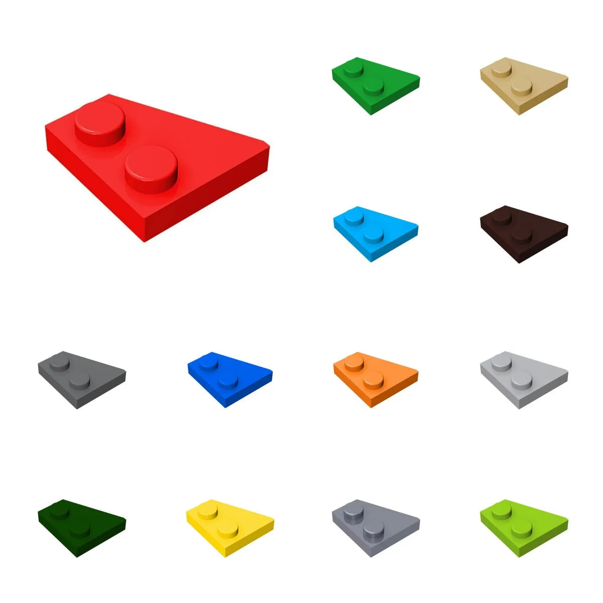 50PCS 2x2 Wedge Plates (Right) – view 28