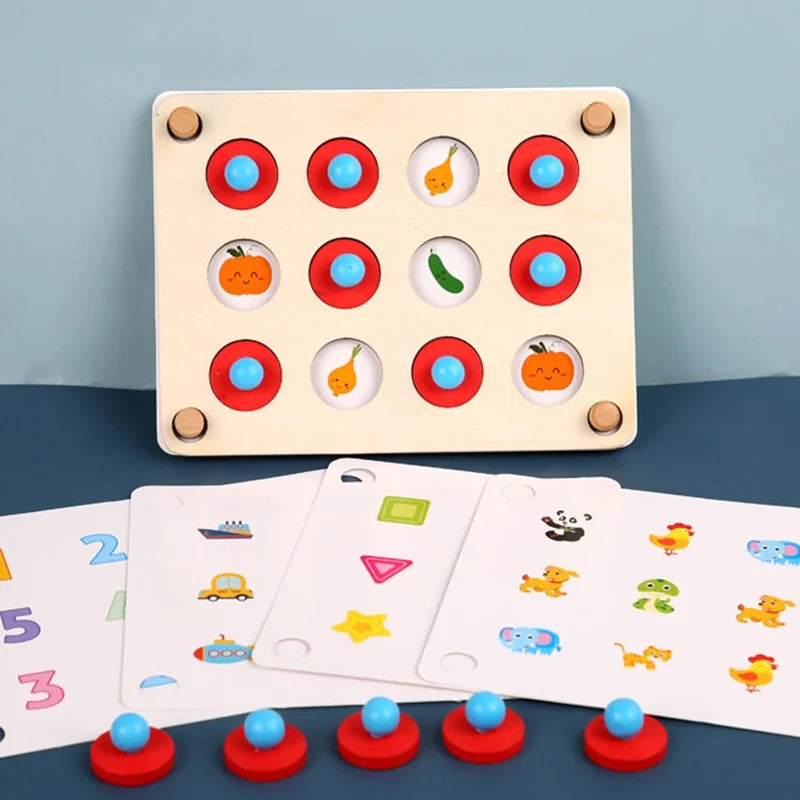 Wooden Fruit & Animal Memory Game – view 2