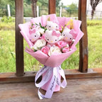 Cartoon Cat Plush Rose Bouquet – view 25