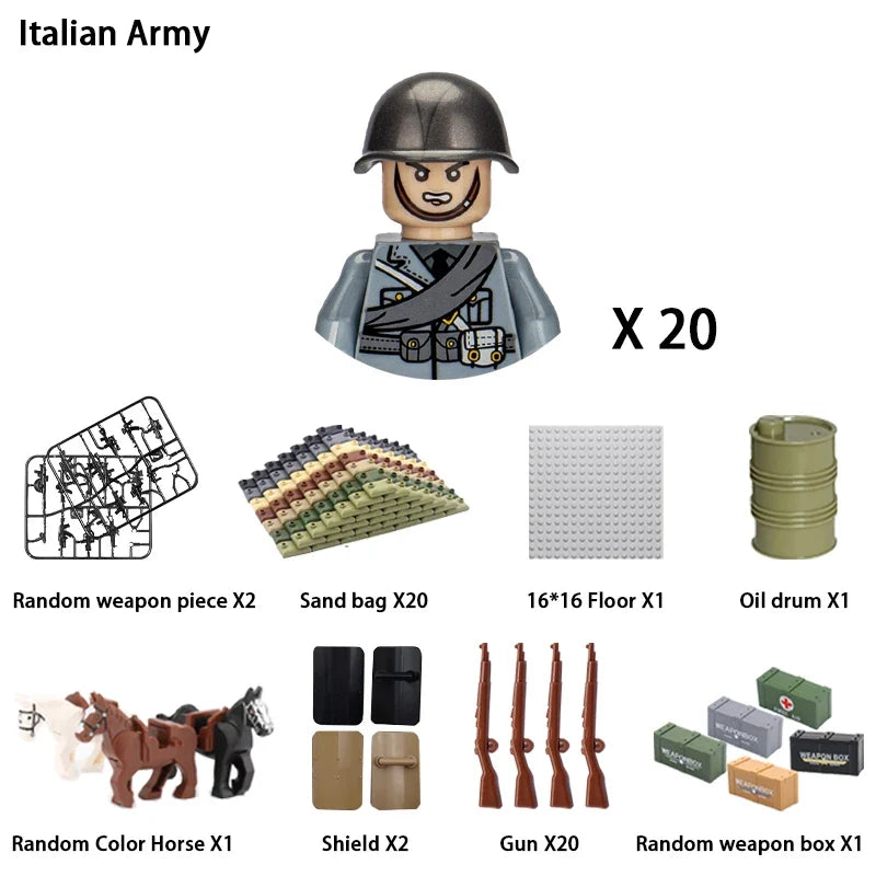 WWII Soldier Building Block Figures – view 26