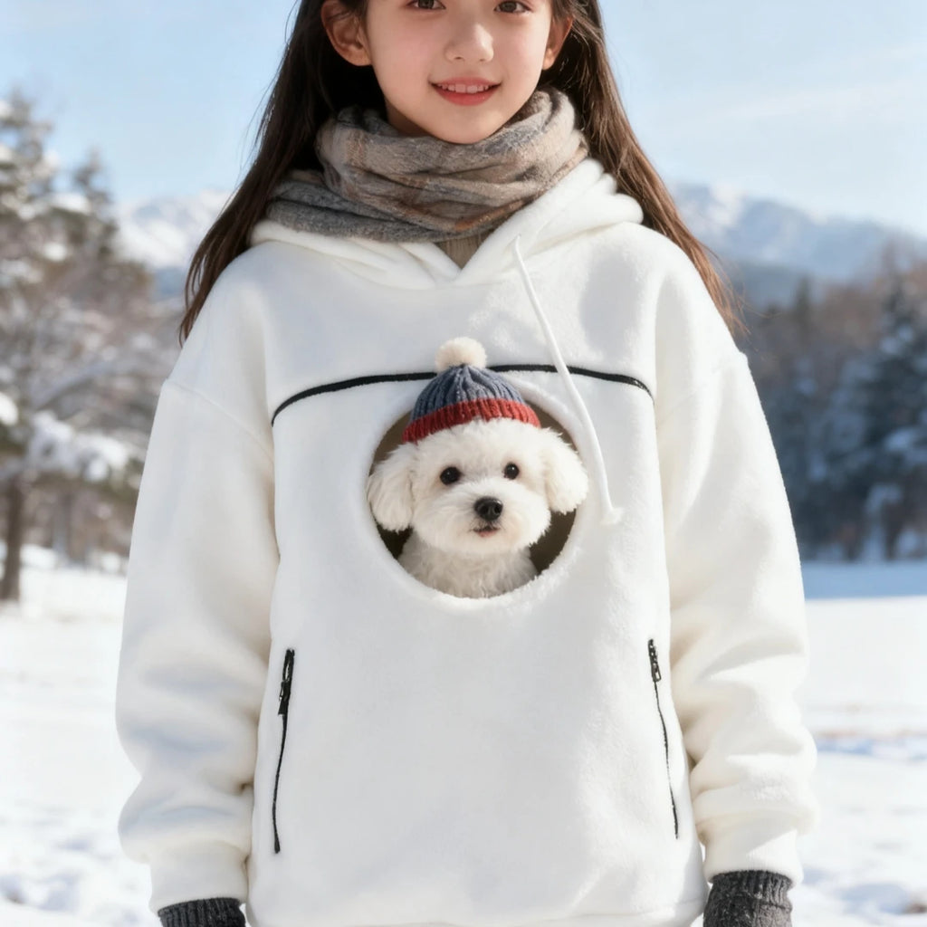 Bouclé Pet Carrier Hoodie – view 2