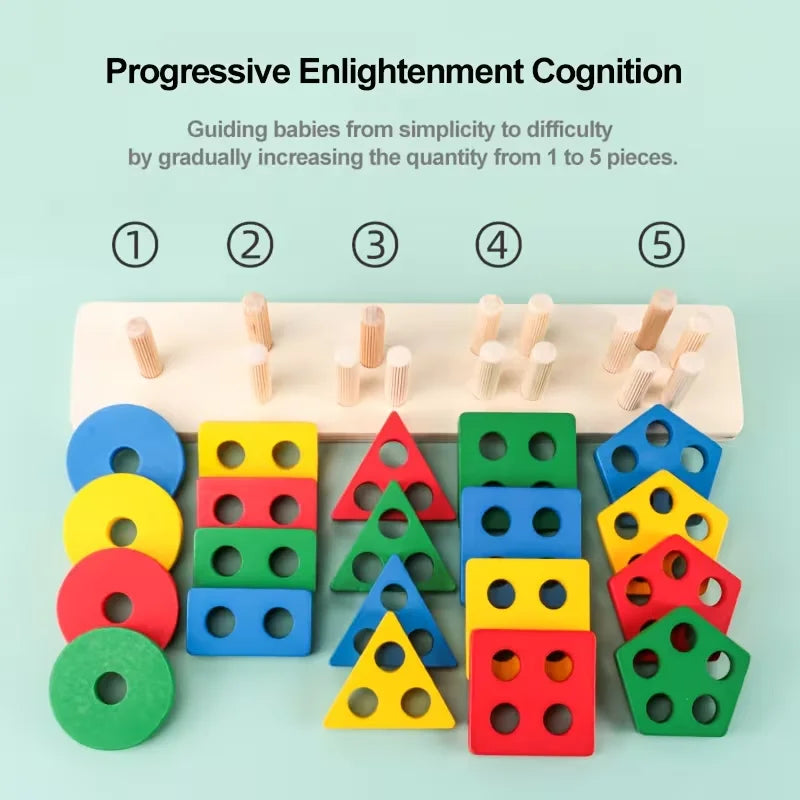 Montessori Wooden Learning Toys for Toddlers – view 3