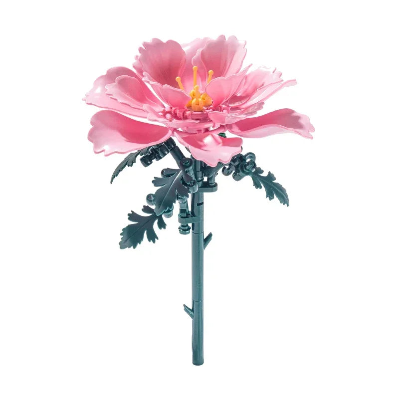 Brick Tulip & Rose Bouquet Building Set – view 3