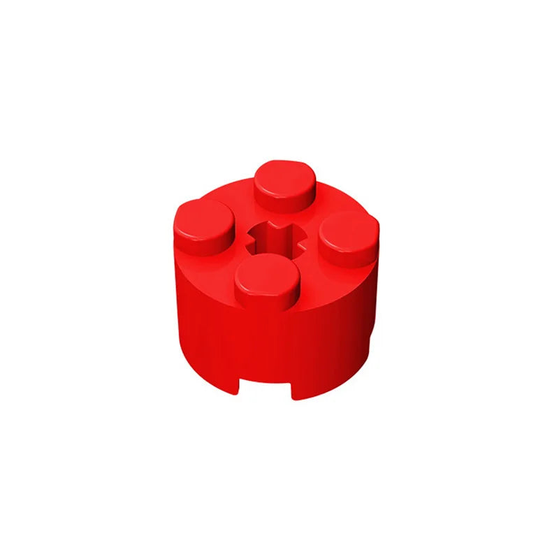 10PCS 2x2 Round Plates with Axle Hole – view 6
