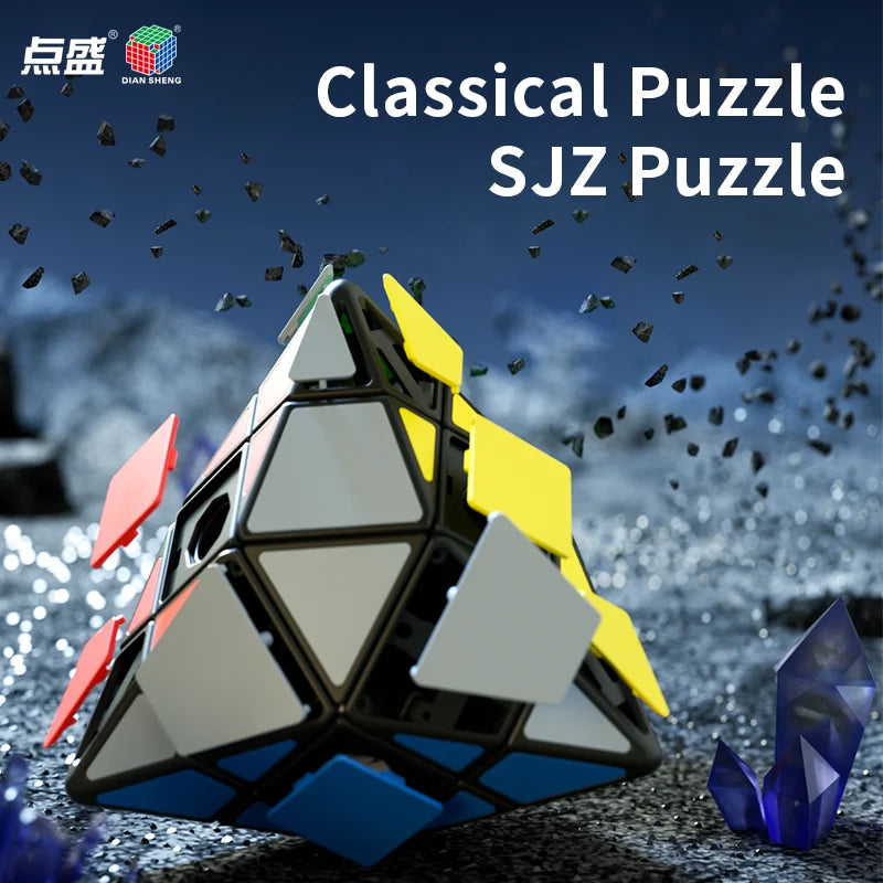 4-Corner Design Puzzle Cube – view 2