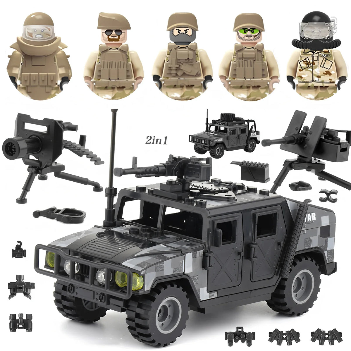 SWAT Armored Vehicle Brick Set
