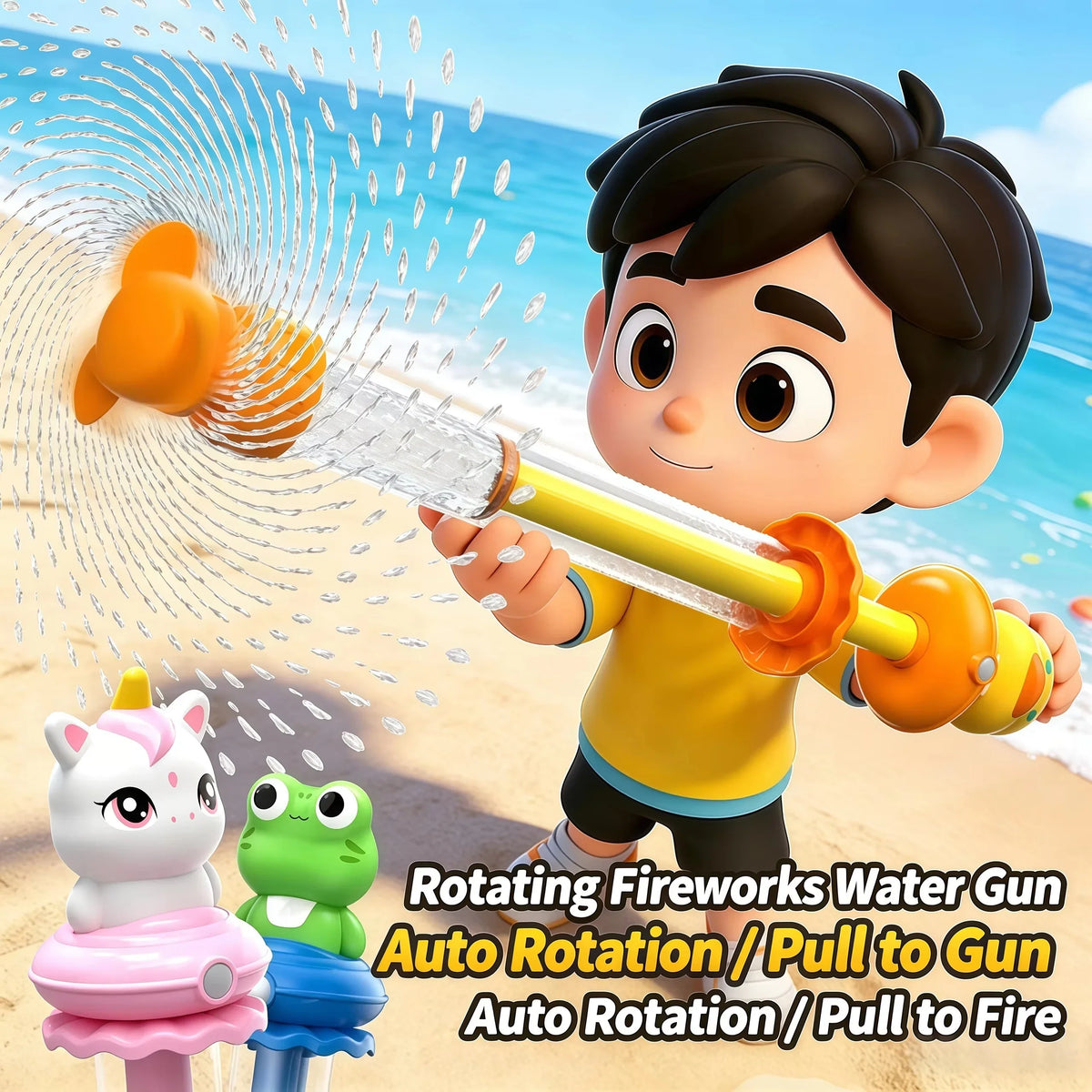 Pull-Out Water Spray Toy for Kids