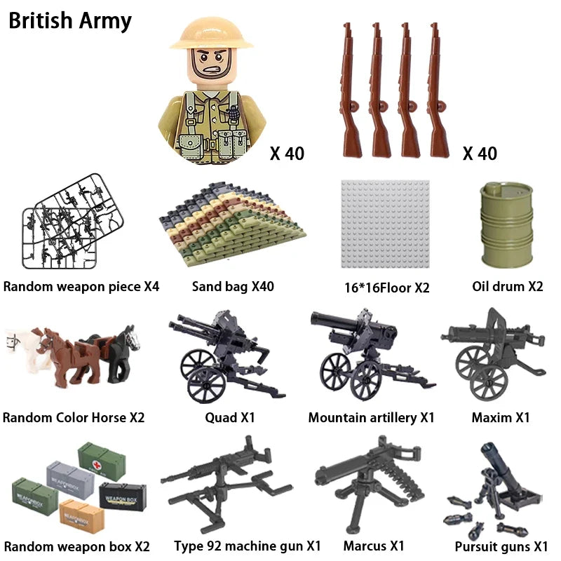 WWII Soldier Building Block Figures – view 4