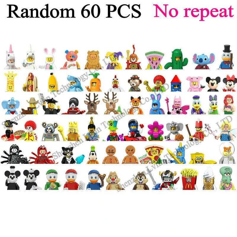 4cm Children Anime Figure Hero Building Blocks Kid Gift Assembling Toy Model Characters Figurine Bricks Boy Child Children Ninja