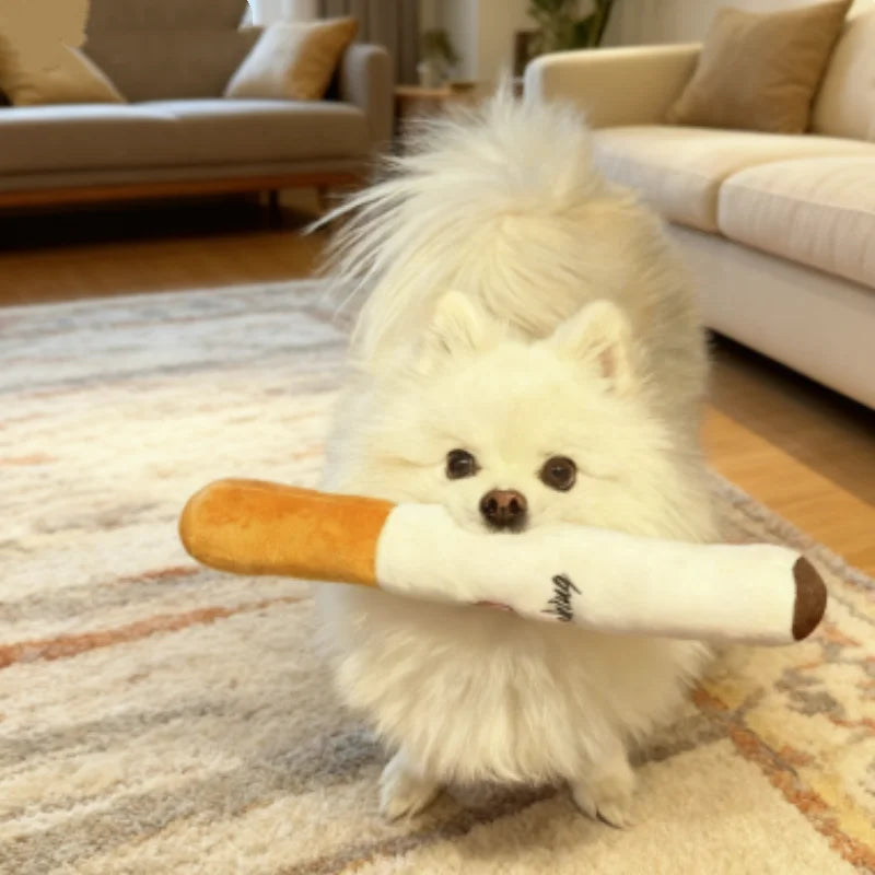 Funny Cigar Squeaky Dog Toy – view 2