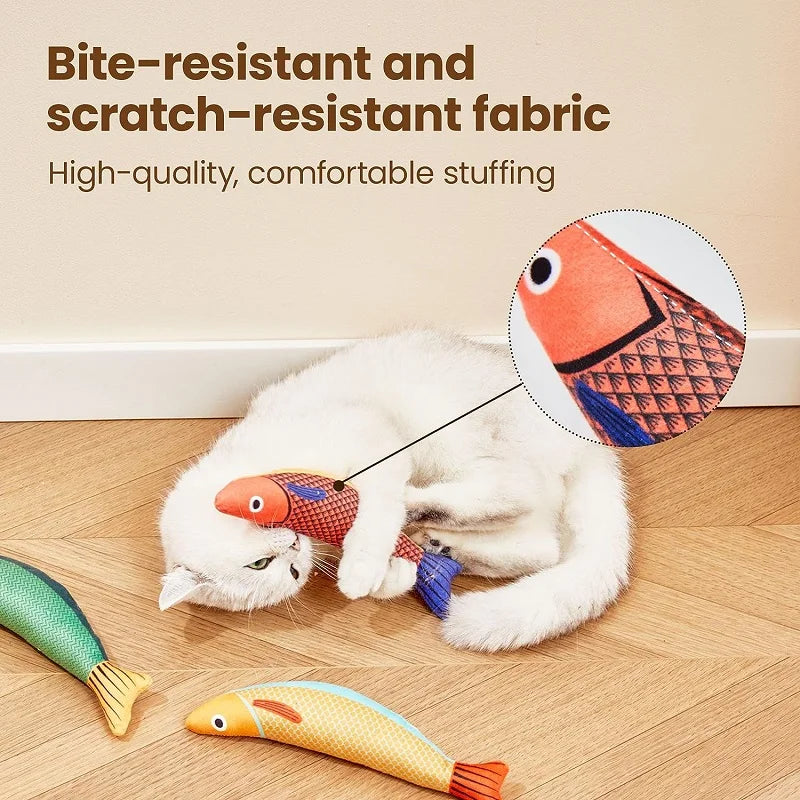 Realistic Fish Cat Toy with Catnip – view 5