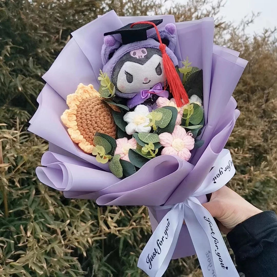 Cartoon Cat Plush Rose Bouquet – view 11