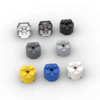 10PCS 2x2 Round Plates with Axle Hole