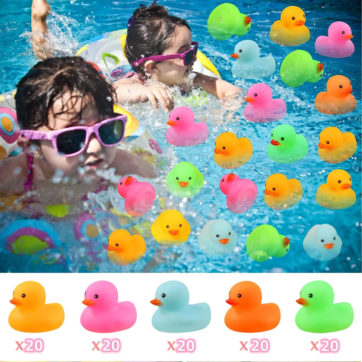 Multicolor Mini Rubber Ducks (12–72 Pack) – view 4