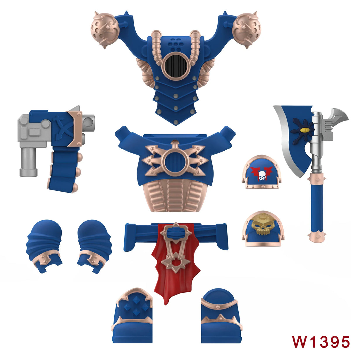 Skull Armor Building Block Figure – view 20
