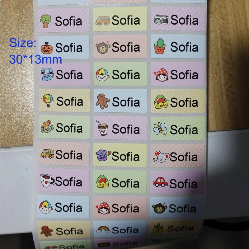 Personalized Waterproof Name Stickers (120PCS) – view 11