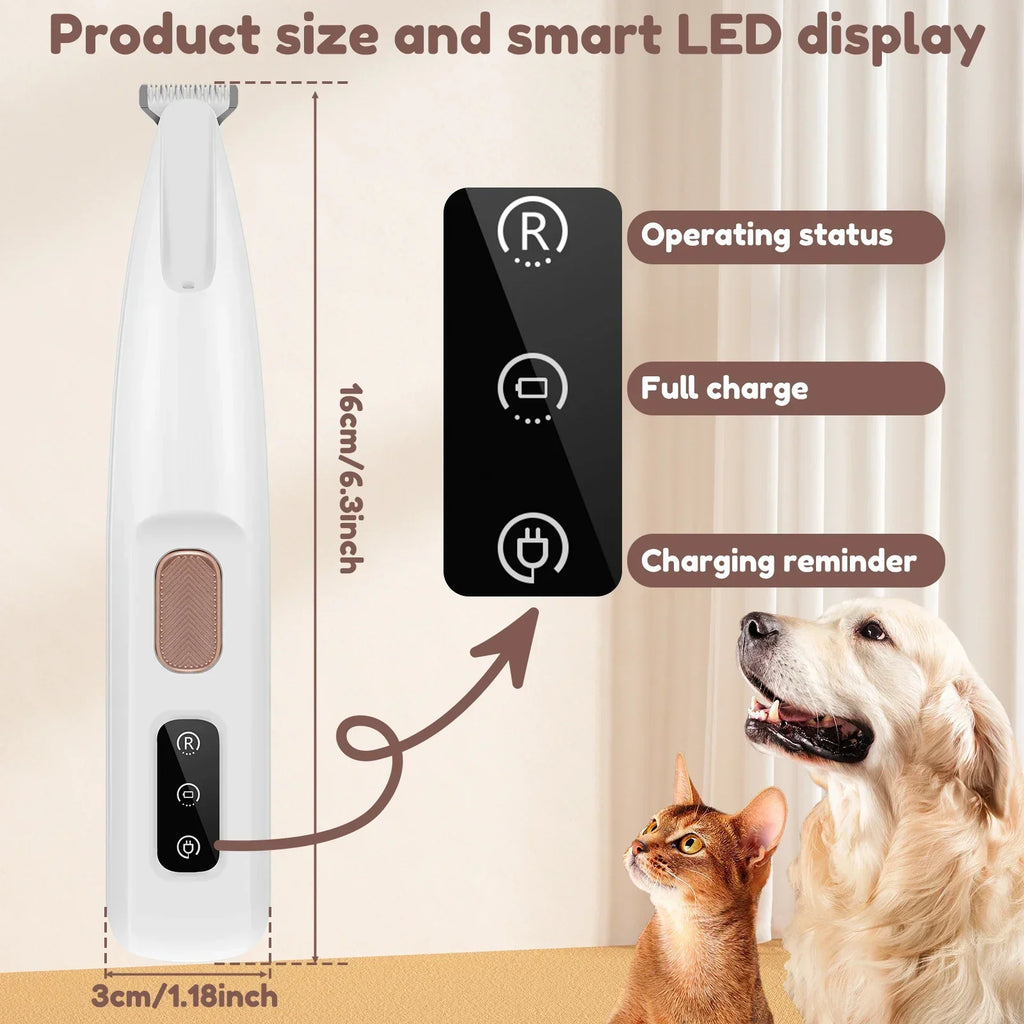 Waterproof Dog Paw Trimmer with LED Light – view 4