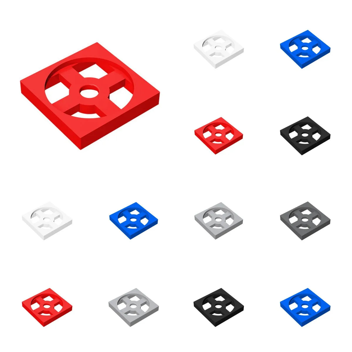 50PCS 2x2 Turntable Plates