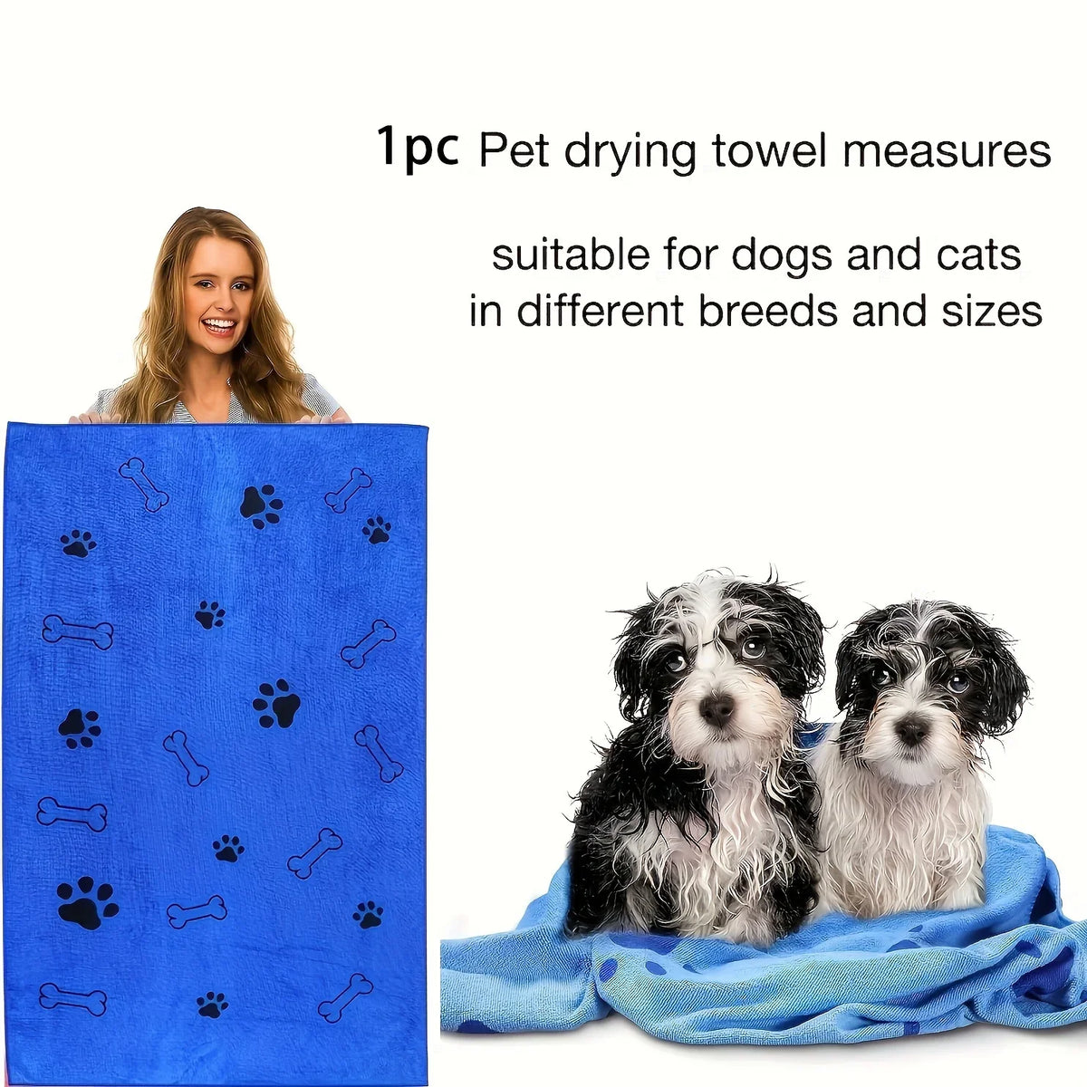 Quick-Drying Microfiber Dog Towel – view 3