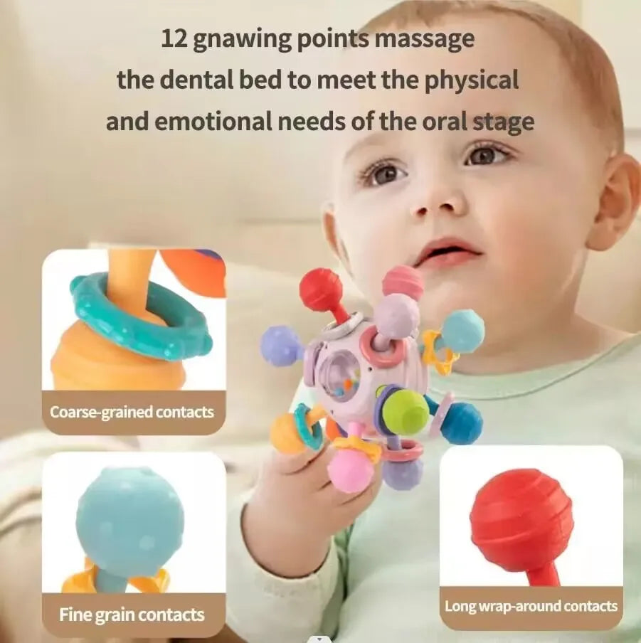Baby Sensory Rattle & Silicone Teether – view 2