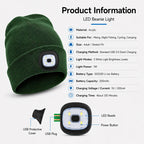 LED Beanie Hat with Light – view 6
