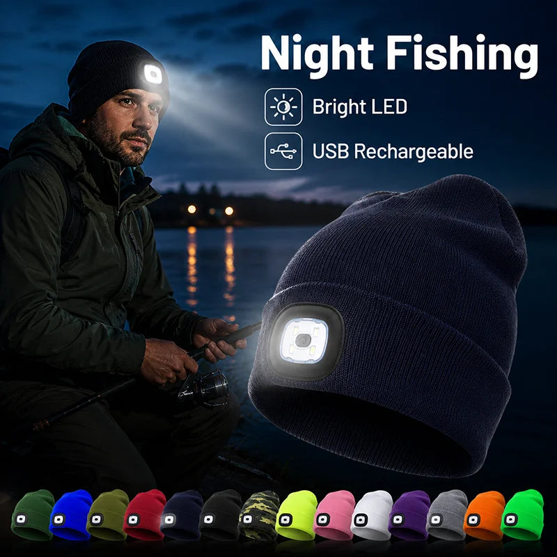 LED Beanie Hat with Light – view 2