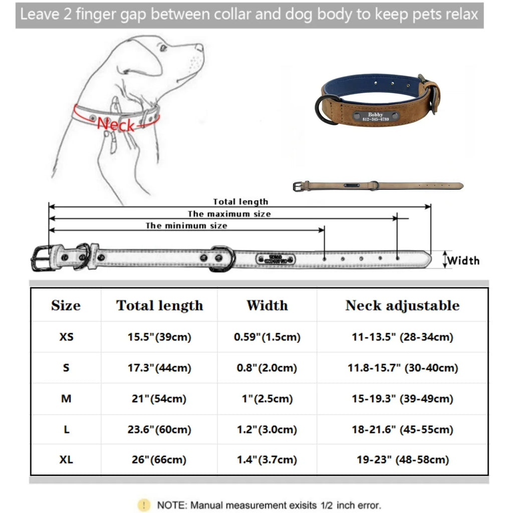 Personalized Leather Dog Collar – view 4