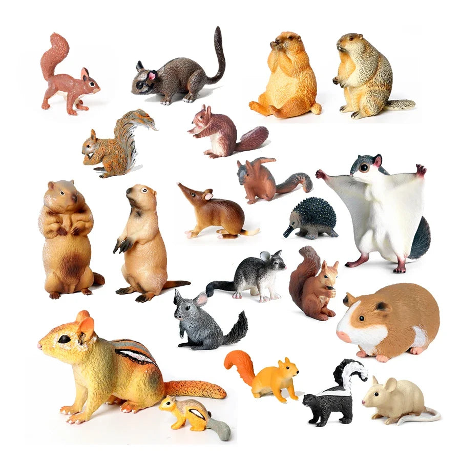 Small Mammal Wildlife Figurines
