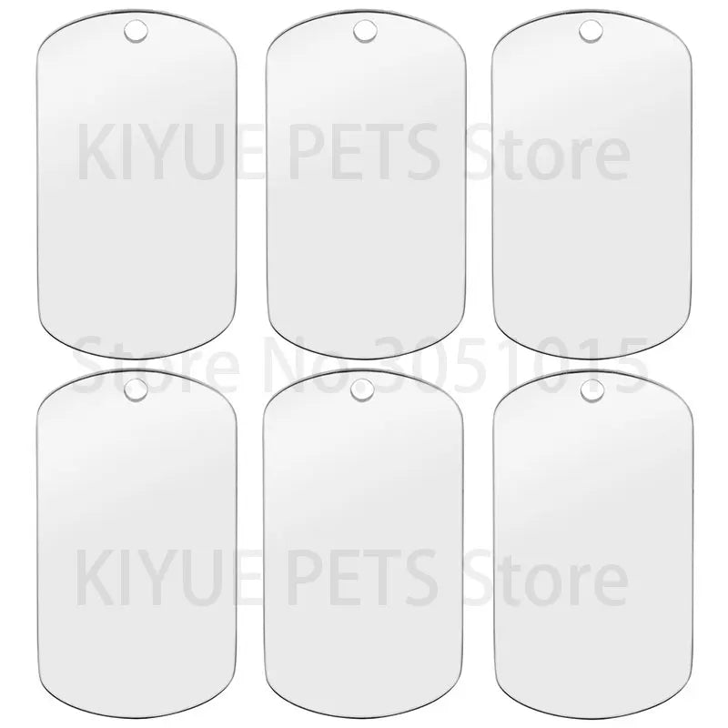 Blank Stainless Steel Dog ID Tags – view 14