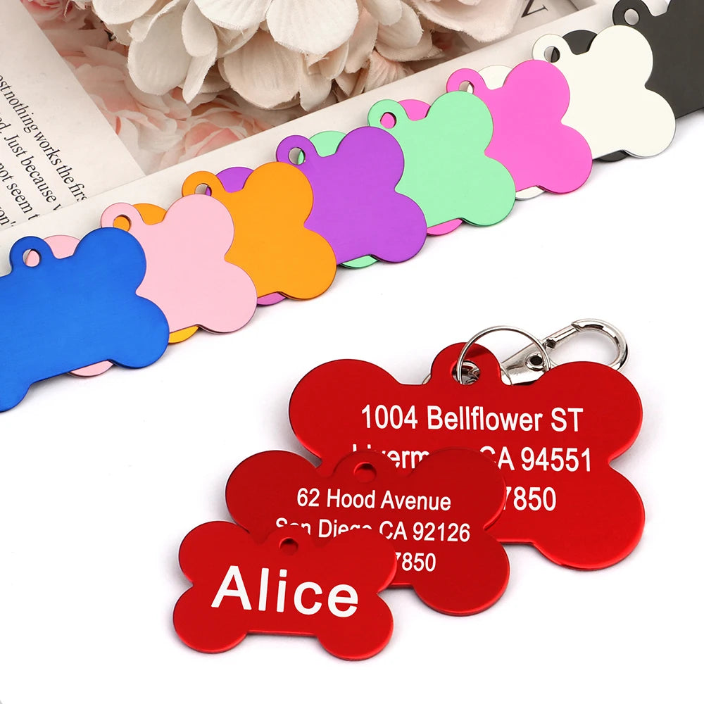 Personalized Bone Pet ID Tag – view 4