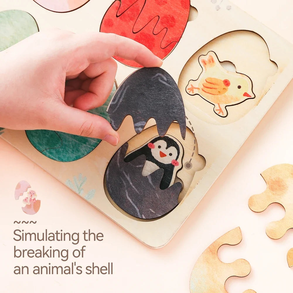 Montessori Wooden Animal Puzzle Board – view 3