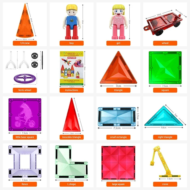 Magnetic Tiles Building Set for Kids – view 3