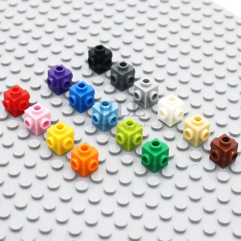 50PCS 1x1 Bricks with Studs on 4 Sides – view 2