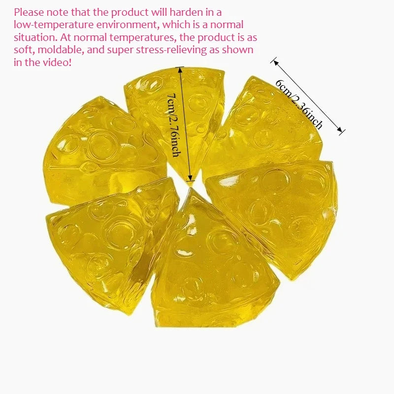 Cheese Mochi Squishy Fidget Toy – view 4