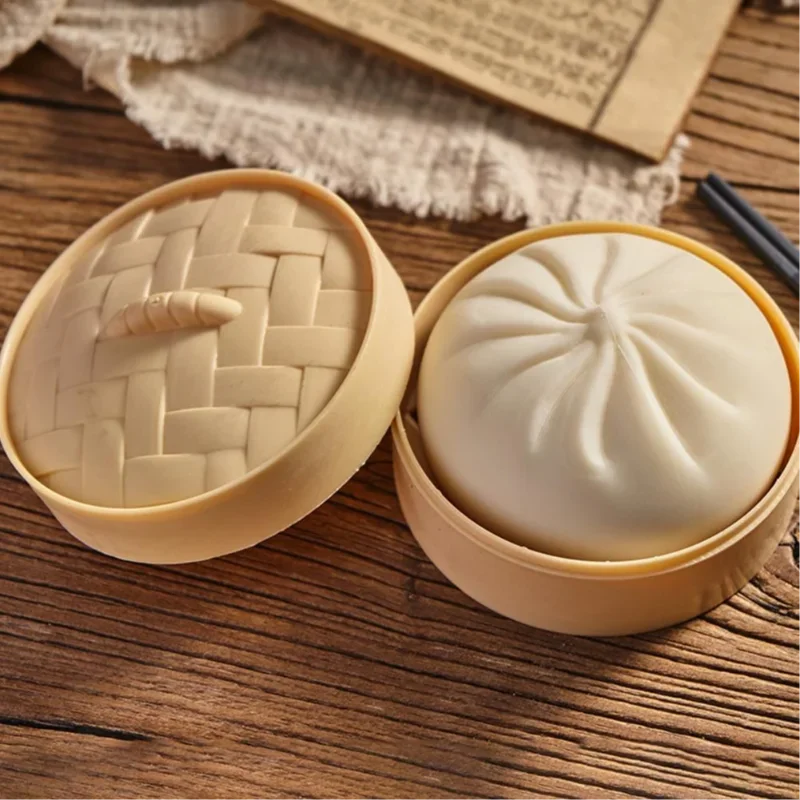 Kawaii Dumpling Bun Squishy Stress Toy – view 7