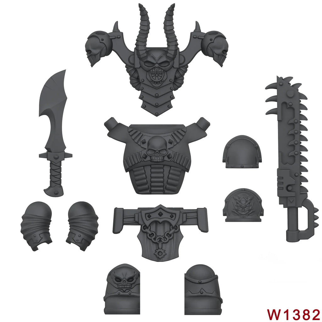 Skull Armor Building Block Figure – view 17