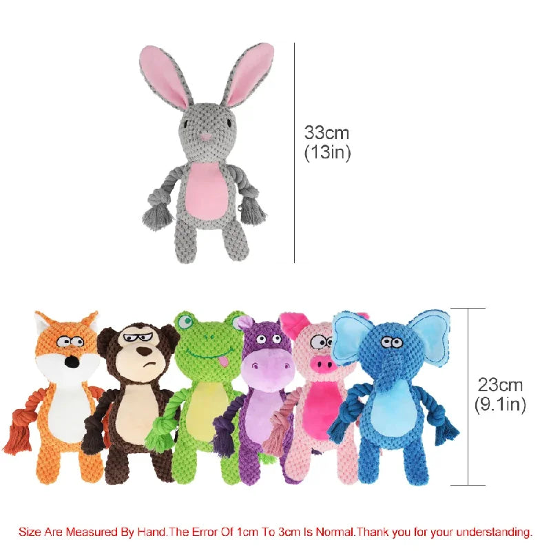 Cute Animal Rope Dog Toy – view 2