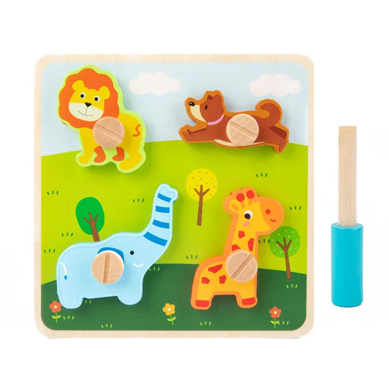 Wooden Nuts & Bolts Matching Game – view 8