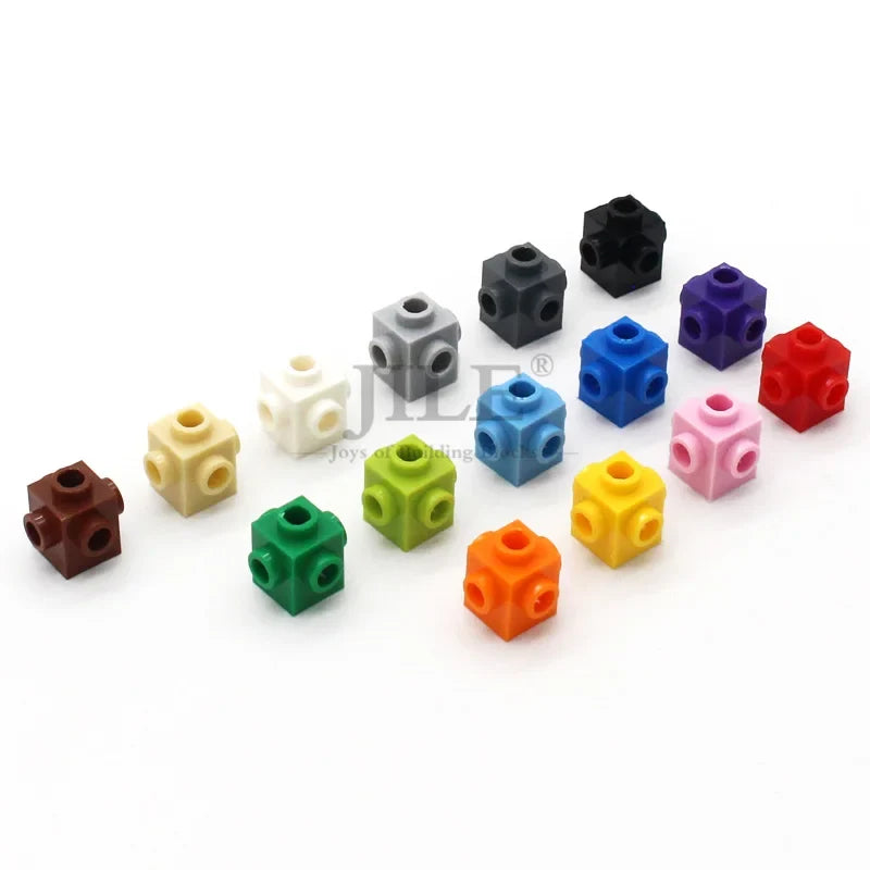 50PCS 1x1 Bricks with Studs on 4 Sides