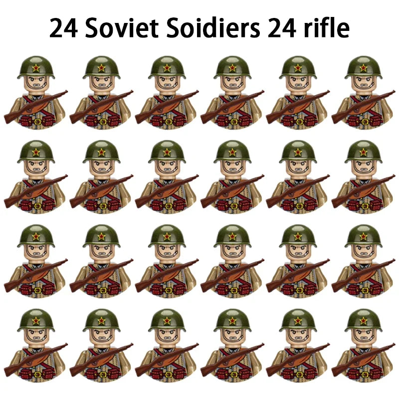 WWII Soldier Building Block Figures – view 12