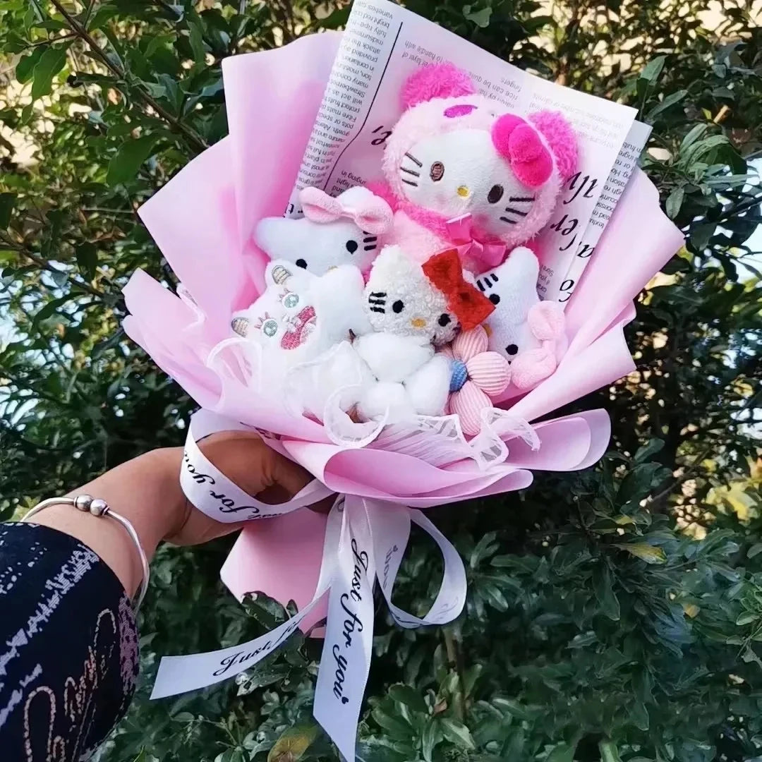 Cartoon Cat Plush Rose Bouquet – view 33