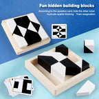 Geometric Block Puzzle with Storage Tray – view 2