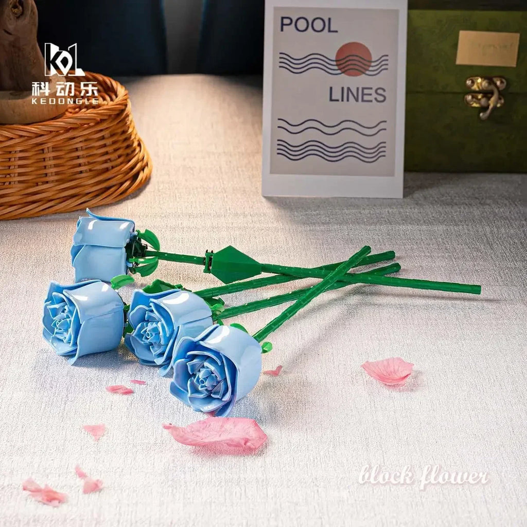 Everlasting Rose Building Block Flower Set – view 7