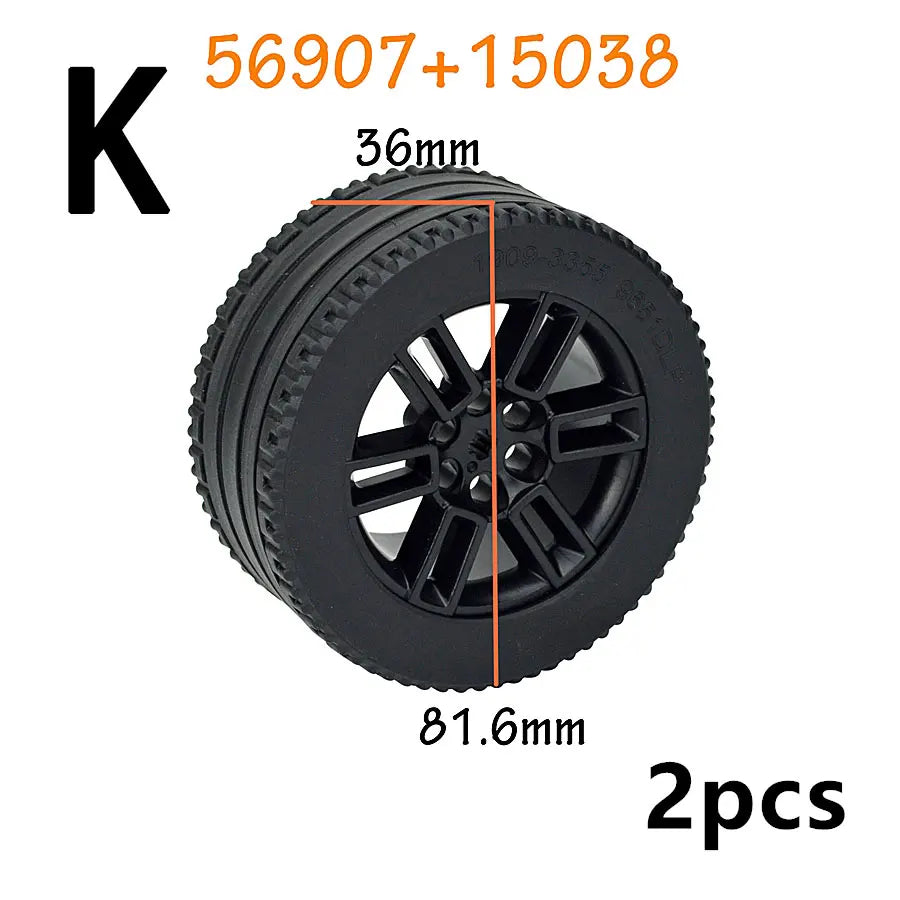 Technical Tires & Wheel Hubs Brick Parts – view 19