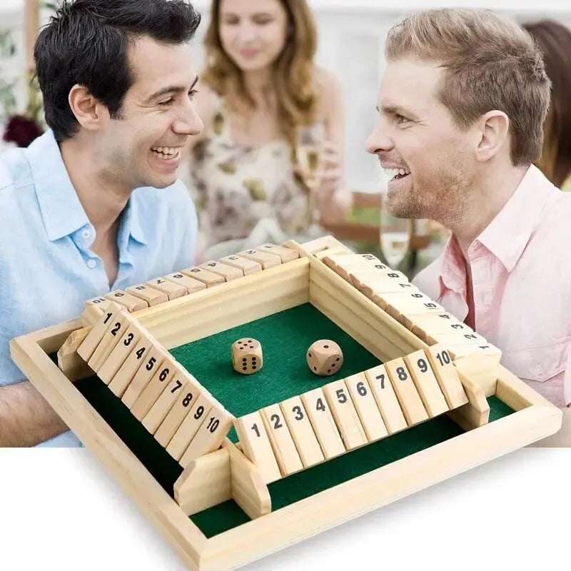 Wooden Shut the Box Dice Game – view 2
