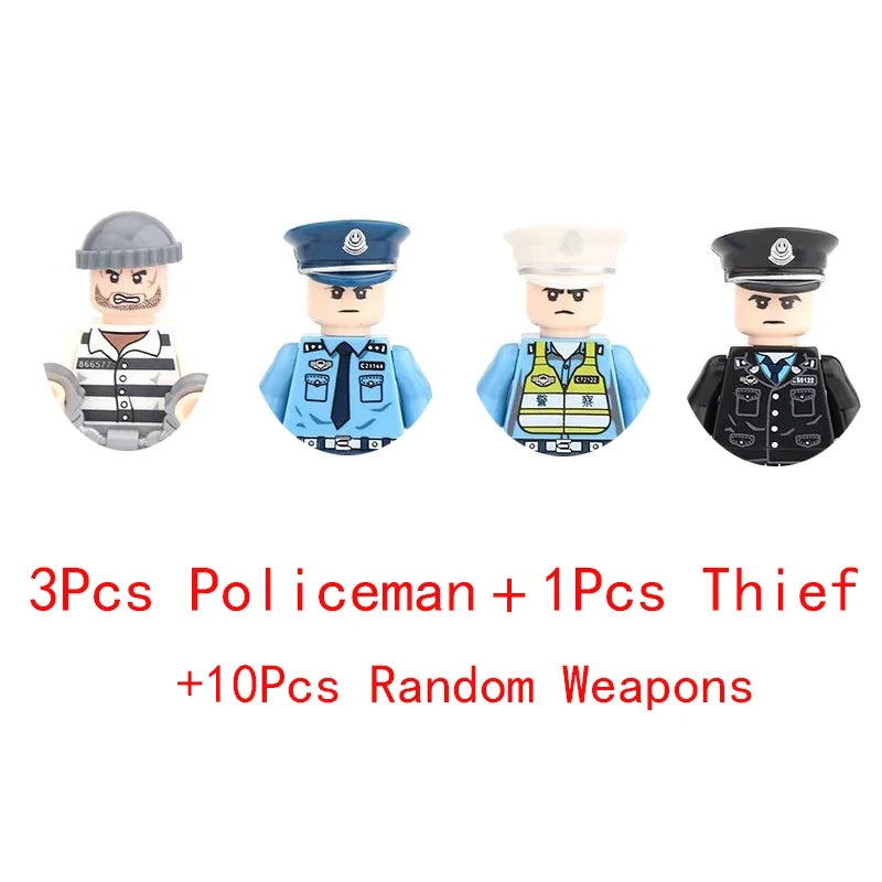 Army & Police Brick Figure Set – view 38
