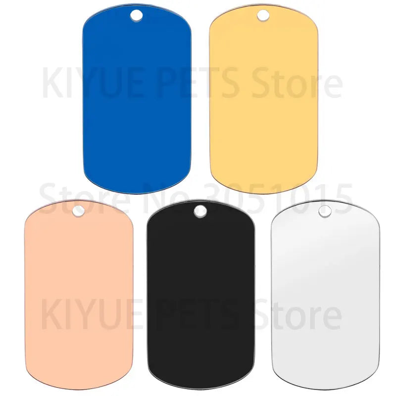Blank Stainless Steel Dog ID Tags – view 13