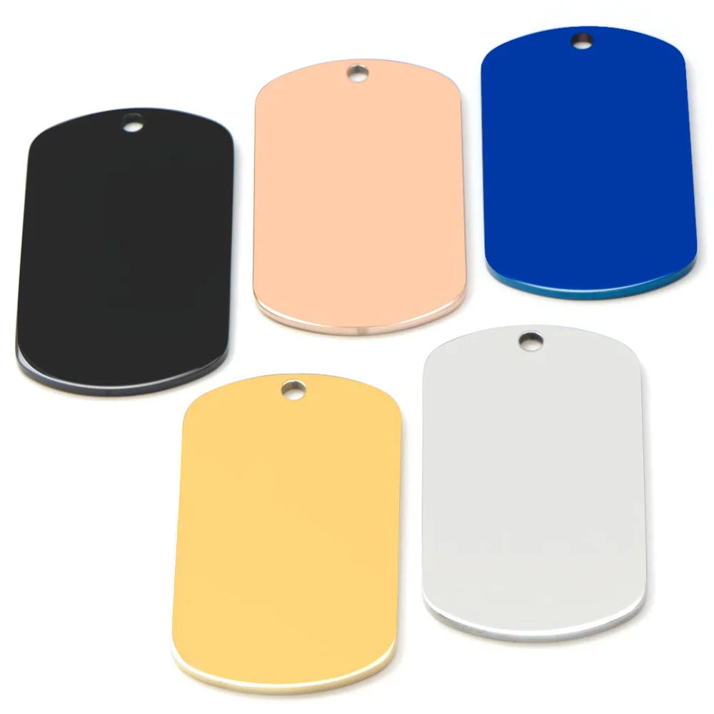 Blank Stainless Steel Dog ID Tags – view 3